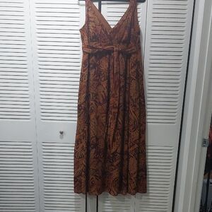 Signature by Robbie Bee Earthy Toned Maxi Dress